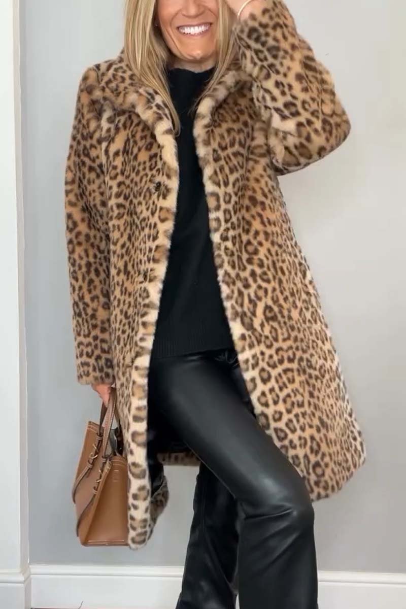 ISABELLA - Elegante Abrigo de Invierno con Estampado de Leopardo