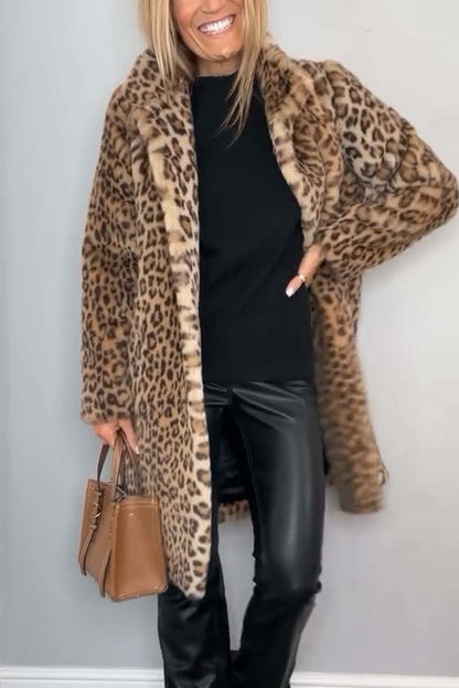 ISABELLA - Elegante Abrigo de Invierno con Estampado de Leopardo