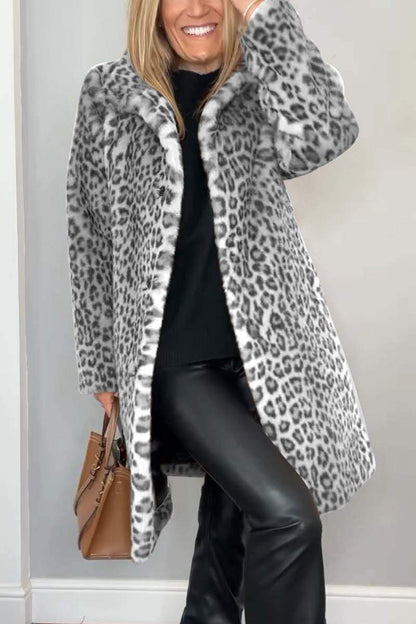 ISABELLA - Elegante Abrigo de Invierno con Estampado de Leopardo